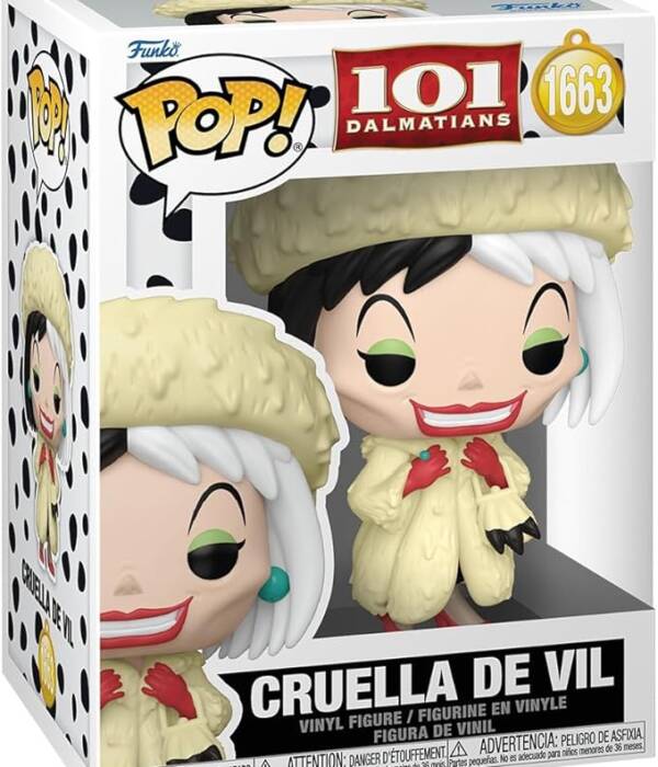 101 DALMATIANS POP! VINYL FIGURES CRUELLA DE VIL 1663