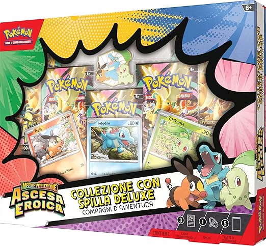 POKEMON M2.5 COLLEZIONE CON SPILLA DELUXE COMPAGNI D'AVVENTURA (IT)(ascesa eroica)