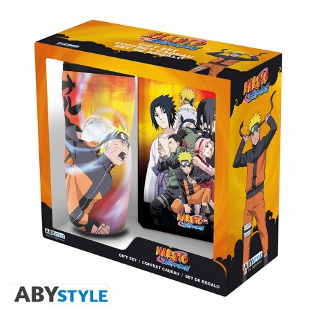 NARUTO SHIPPUDEN - Set regalo Tazza Tumbler + Quaderno