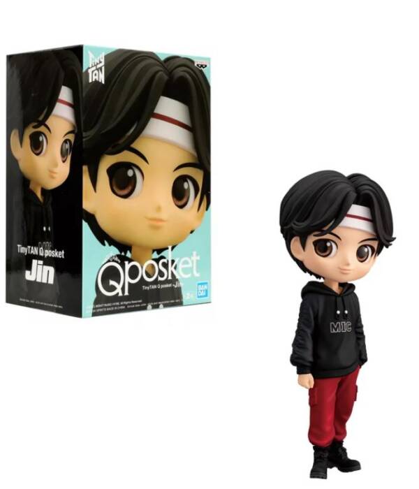 Tinytan Mic Drop Jin Q Posket Figura 14cm Banpresto