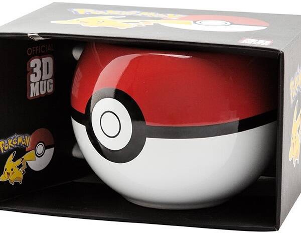 POKEMON POKEBALL CERAMIC 3D MUG