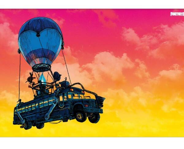 FORTNITE BATTLE BUS POSTER 91,5 X61