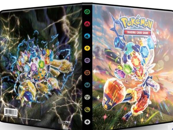 ULTRA PRO &ndash; ALBUM 4 TASCHE 12 PAGINE POKEMON SCARLATTO & VIOLETTO CORONA ASTRALE