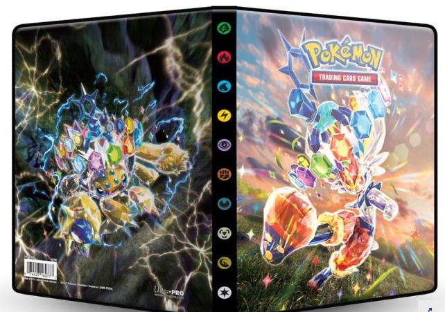 ULTRA PRO – ALBUM 4 TASCHE 12 PAGINE POKEMON SCARLATTO & VIOLETTO CORONA ASTRALE