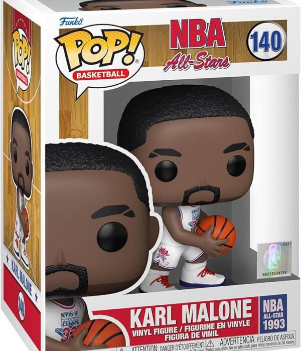 NBA LEGENDS KARL MALONE WHITE ALL STAR UNI '93 POP 140