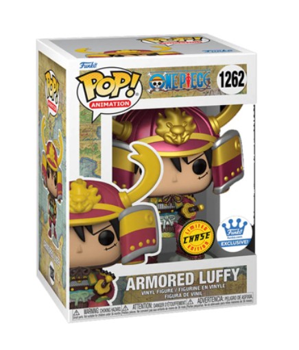 FUNKO POP ONE PIECE ARMORED LUFFY 1262 LIMITED EDITION CHASE FUNKO EXCLUSIVE METALLIC