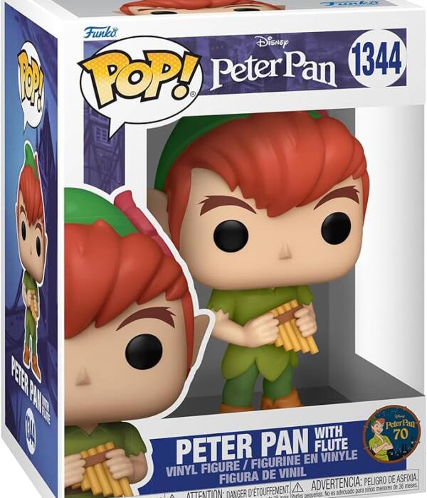 FUNKO POP Disney: Peter Pan 70th - 1344 Peter Pan w/Flute 9 cm