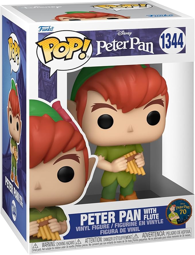 FUNKO POP Disney: Peter Pan 70th - 1344 Peter Pan w/Flute 9 cm