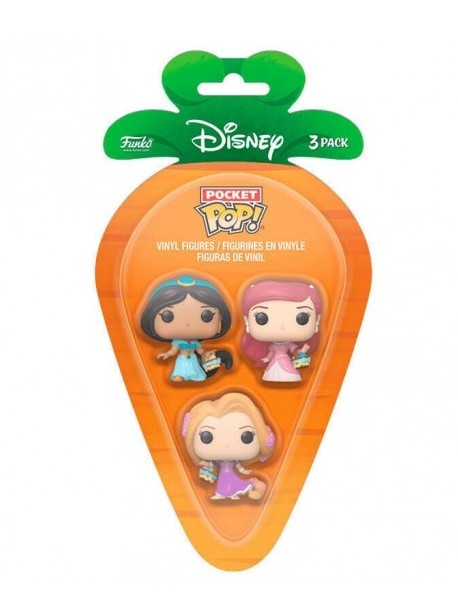Funko Carrot Pocket POP! Disney - Rapunzel, Ariel And Jasmine