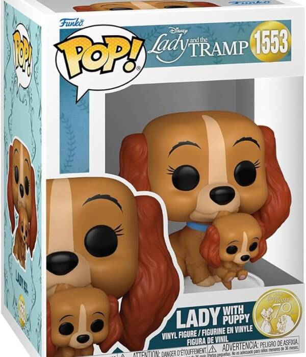 FUNKO POP Disney: Lady and the Tramp- Lady w/puppy 9 cm - 1553