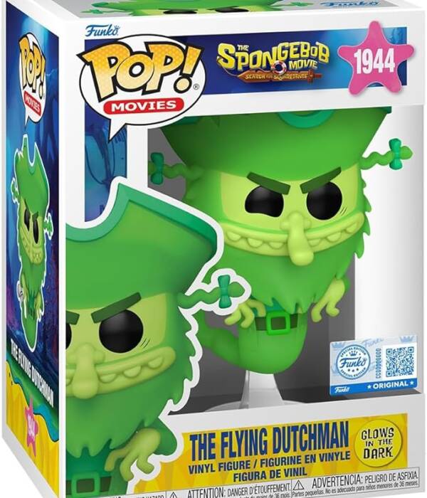 The SpongeBob Movie Funko Pop- The Flying Dutchman 1944 GLOWS IN THE DARK -SE
