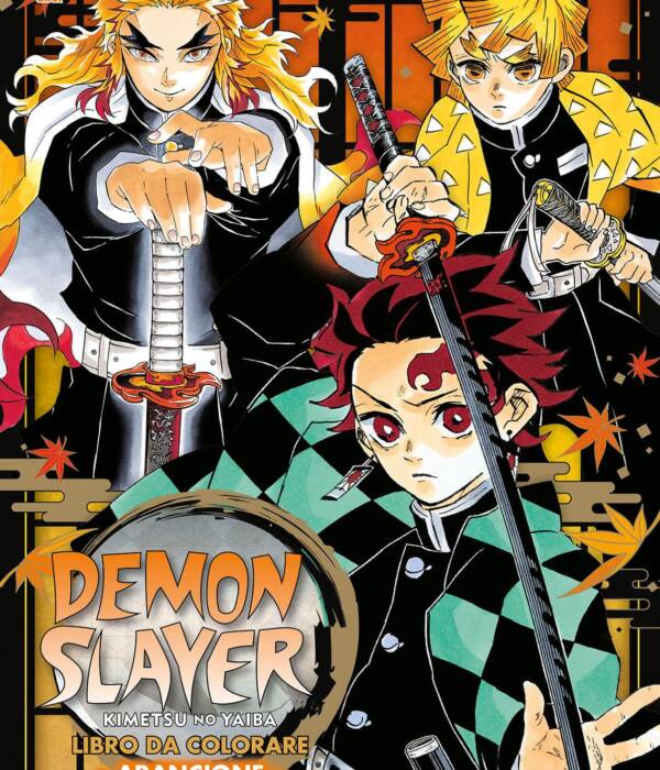 Demon slayer. Kimetsu no yaiba. Libro da colorare. Ediz. arancione