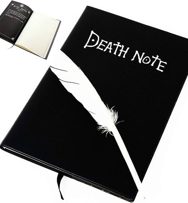 Death Note taccuino con piuma