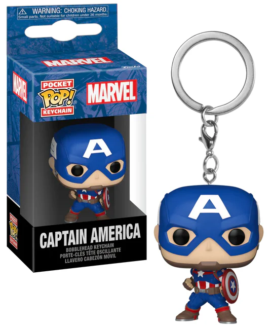 CAPTAIN AMERICA KEYCHAINS POP