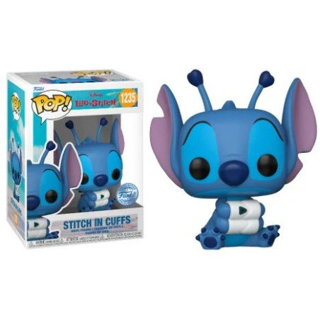 DISNEY: LILO & STITCH - POP FUNKO VINYL FIGURE 1235 STITCH IN CUFFS 9CM