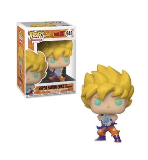 DRAGON BALL Z - POP FUNKO VINYL FIGURE 948 SS GOKU W/ KAMEHAMEHA WAVE 9CM