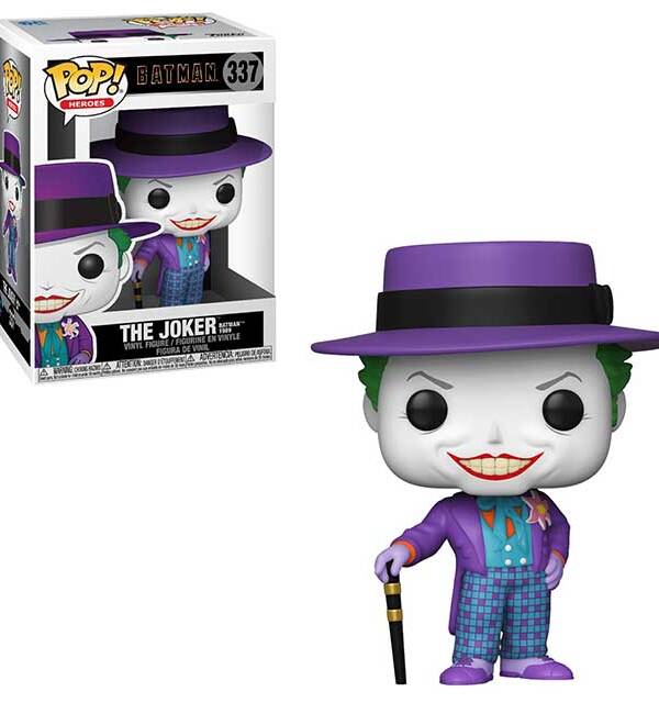 POP! HEROES: BATMAN 1989 JOKER W/HAT