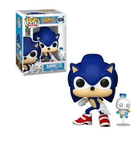 SONIC THE HEDGEHOG - POP & BUDDY FUNKO VINYL FIGURE 1036 SONIC W/ HERO CHAO 9CM