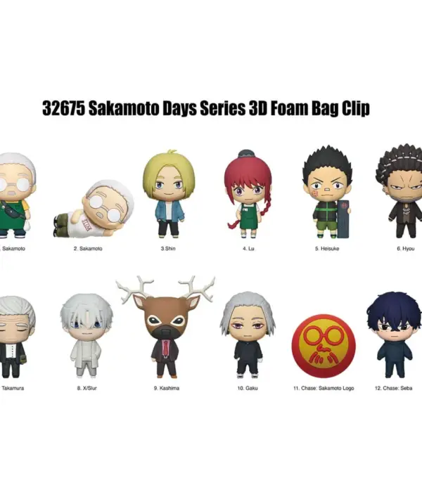 SAKAMOTO DAYS S2 3D FOAM BAG CLIP