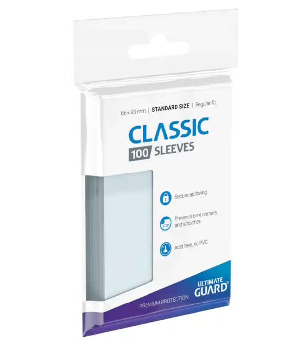 Ultimate Guard Classic Soft Sleeves Standard Size Transparent (100)