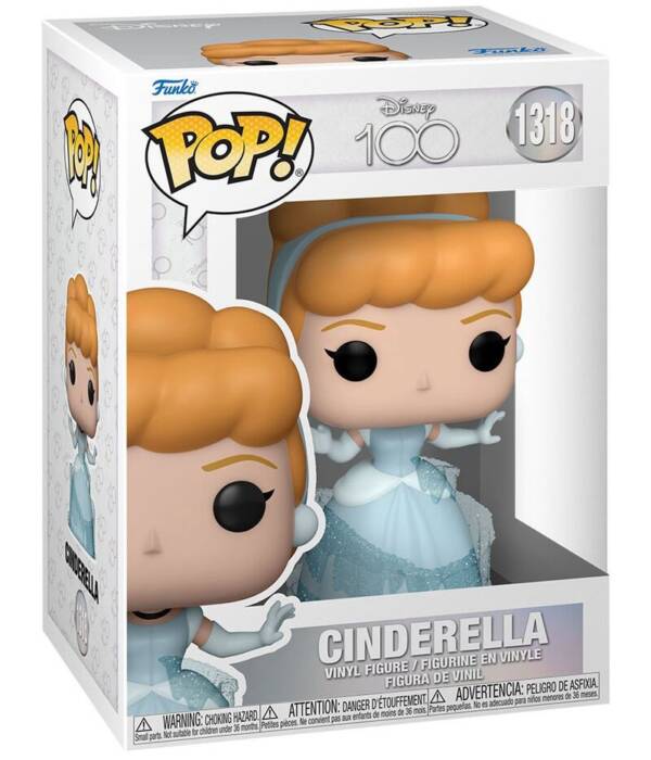 DISNEY: 100TH ANNIVERSARY - POP FUNKO VINYL FIGURE 1318 CINDERELLA 9CM