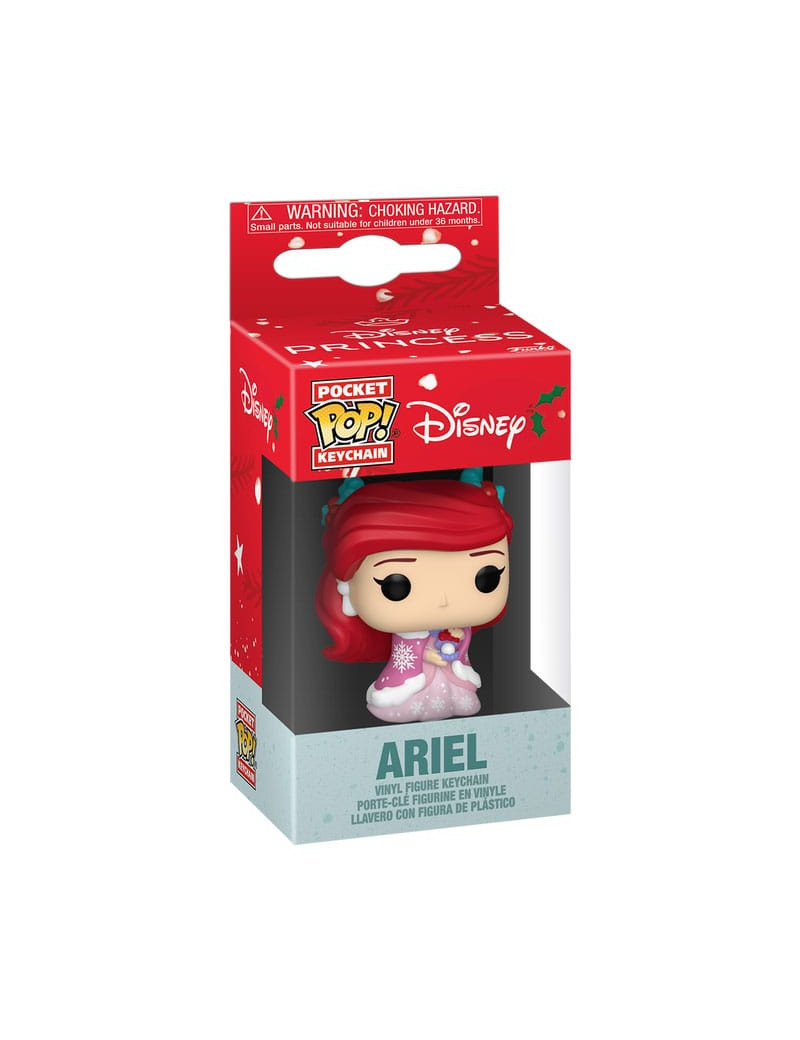Funko Pop! Keychain – Disney Princesses: Ariel (Holiday Edition)