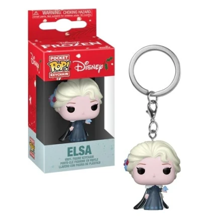 Funko Pop! Keychain &ndash; Disney Princesses: Elsa (Holiday Edition)
