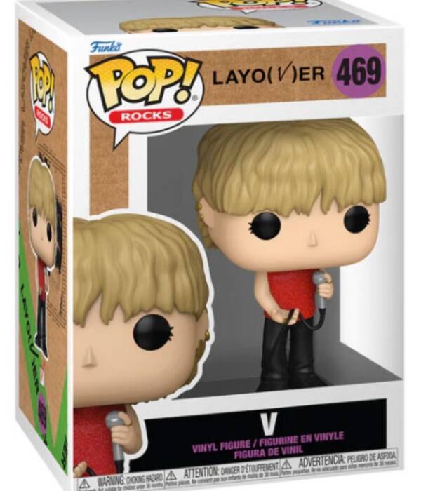 Funko Pop! Rocks BTS Layover V #469 Diamond Glitter con protezione pop DIAMOND COLLECTION