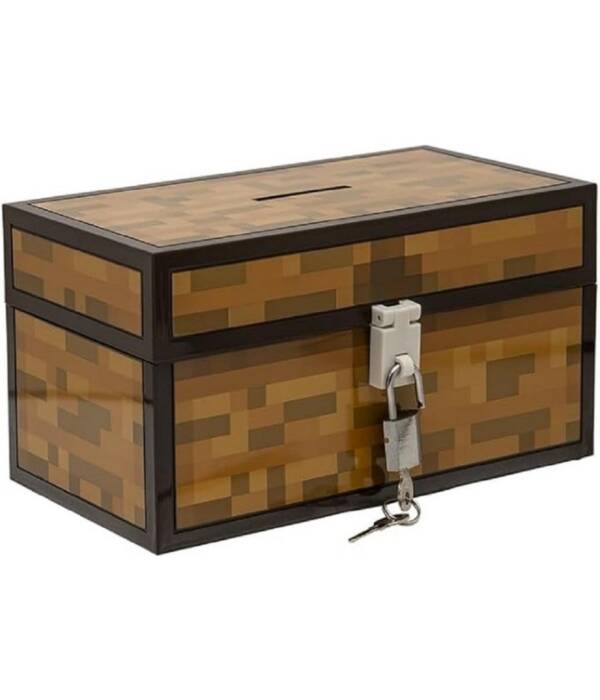 MINECRAFT CHEST MONEY BOX
