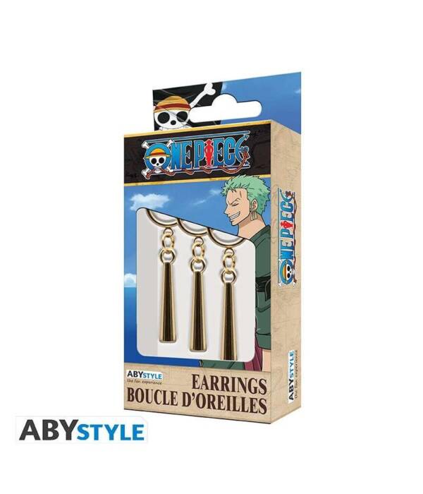 ONE PIECE 3 EARRINGS SET ZORO