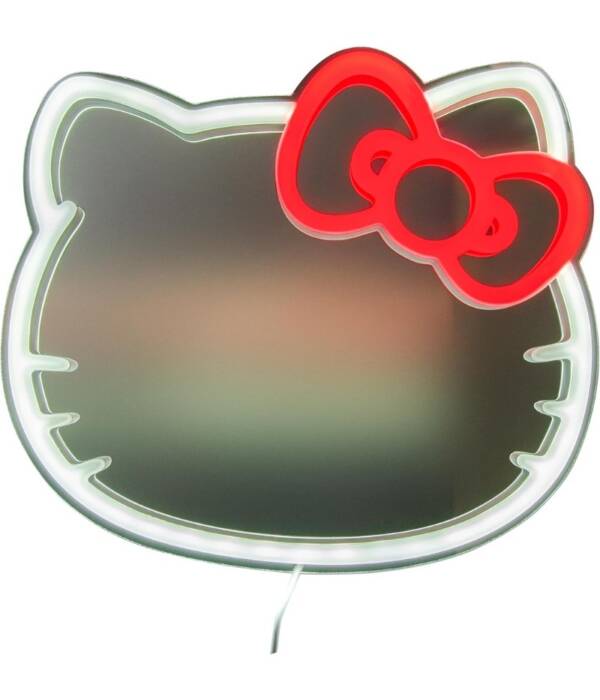PP14620HKVN - HELLO KITTY - WALL MOUNTABLE LED NEON MIRROR