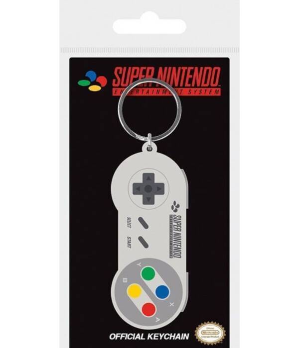 PYRAMID NINTENDO - PORTACHIAVI IN GOMMA: SNES CONTROLLER