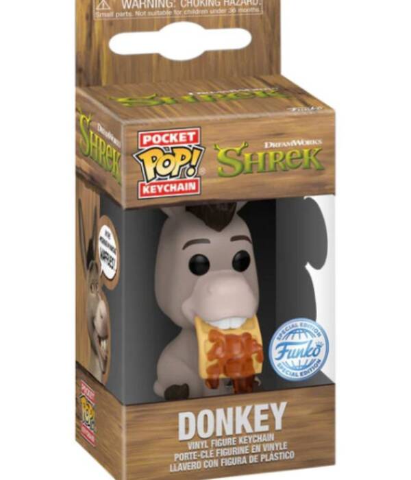 SHREK DONKEY POCKET POP KEYCHAIN SE