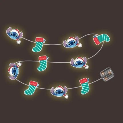 STITCH - CHRISTMAS LIGHTED GARLAND