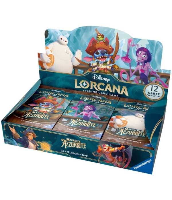 DISNEY LORCANA -CAPITOLO 6 MARE DI AZZURRITE -BOX 24 BUSTINE - ITA