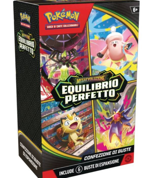 Pok&eacute;mon: confezione di buste dell&rsquo;espansione Megaevoluzione - Equilibrio Perfetto del GCC Pok&eacute;mon (sei buste di espansione), Edizione in italiano