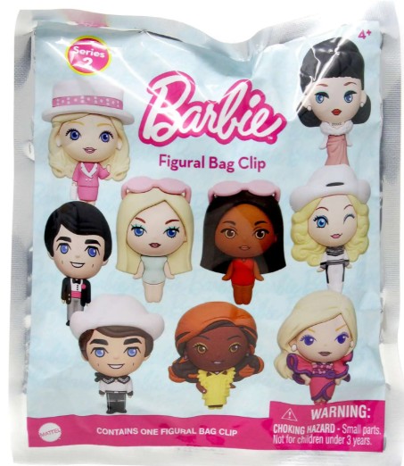 3D Figural Foam Bag Clip Barbie Series 2 Mystery Pack