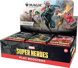Magic: The Gathering Marvel Super Heroes Play Booster Box | 30 confezioni | Gioco di carte collezionabili