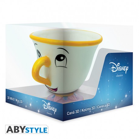 DISNEY MUG 3D BEAUTY AND THE BEAST CHIP