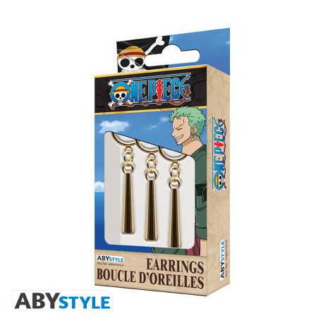 ONE PIECE 3 EARRINGS SET ZORO