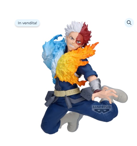 Shoto Todoroki &ndash; My Hero Academia Maximatic &ndash; FIGURE ORIGINALE GIAPPONE BANDAI BANPRESTO