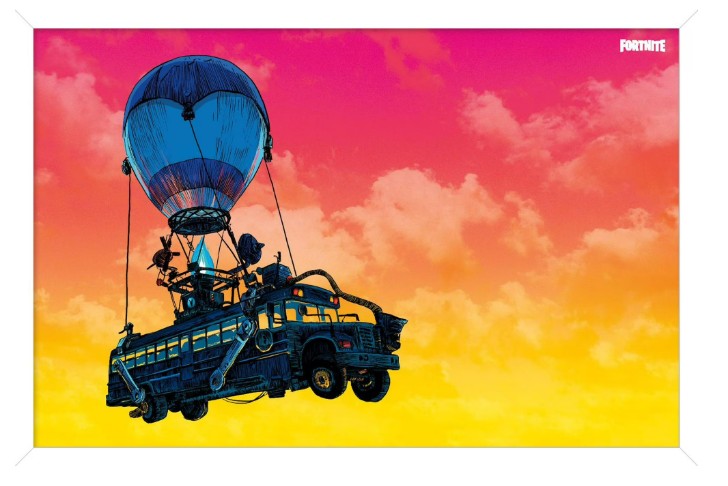 FORTNITE BATTLE BUS POSTER 91,5 X61