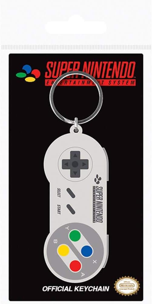 PYRAMID NINTENDO - PORTACHIAVI IN GOMMA: SNES CONTROLLER