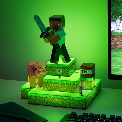PALADONE MINECRAFT STEVE DIORAMA LAMPADA 30CM