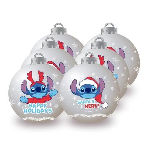 STITCHI 6 CHRISTMAS BAUBLES PACK SILVER