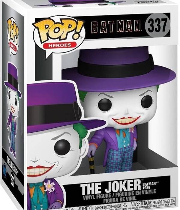 POP! HEROES: BATMAN 1989 JOKER W/HAT