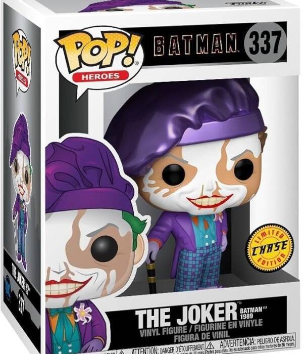 POP! HEROES: BATMAN 1989 JOKER W/HAT CHASE