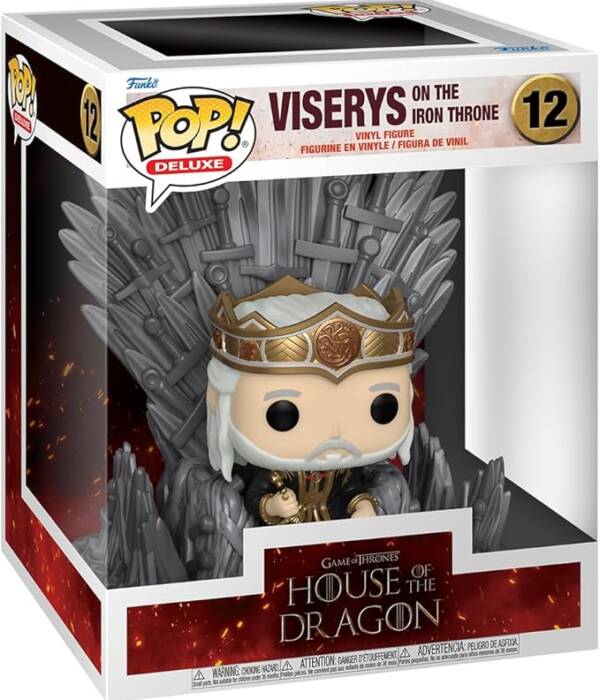 GAME OF THRONES: HOUSE OF THE DRAGON S2 - POP FUNKO DELUXE VINYL FIGURE 12 VISERYS ON THRONE