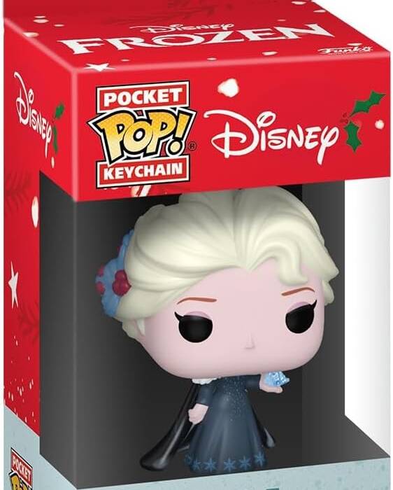 Funko Pop! Keychain &ndash; Disney Princesses: Elsa (Holiday Edition)