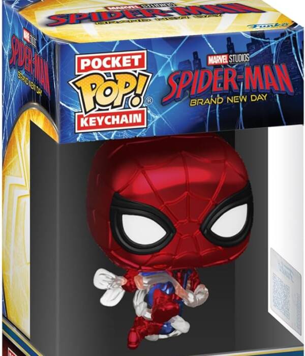 Funko POP! Keychain: Marvel - Spider-Man Day - Spider-Man - Metallic